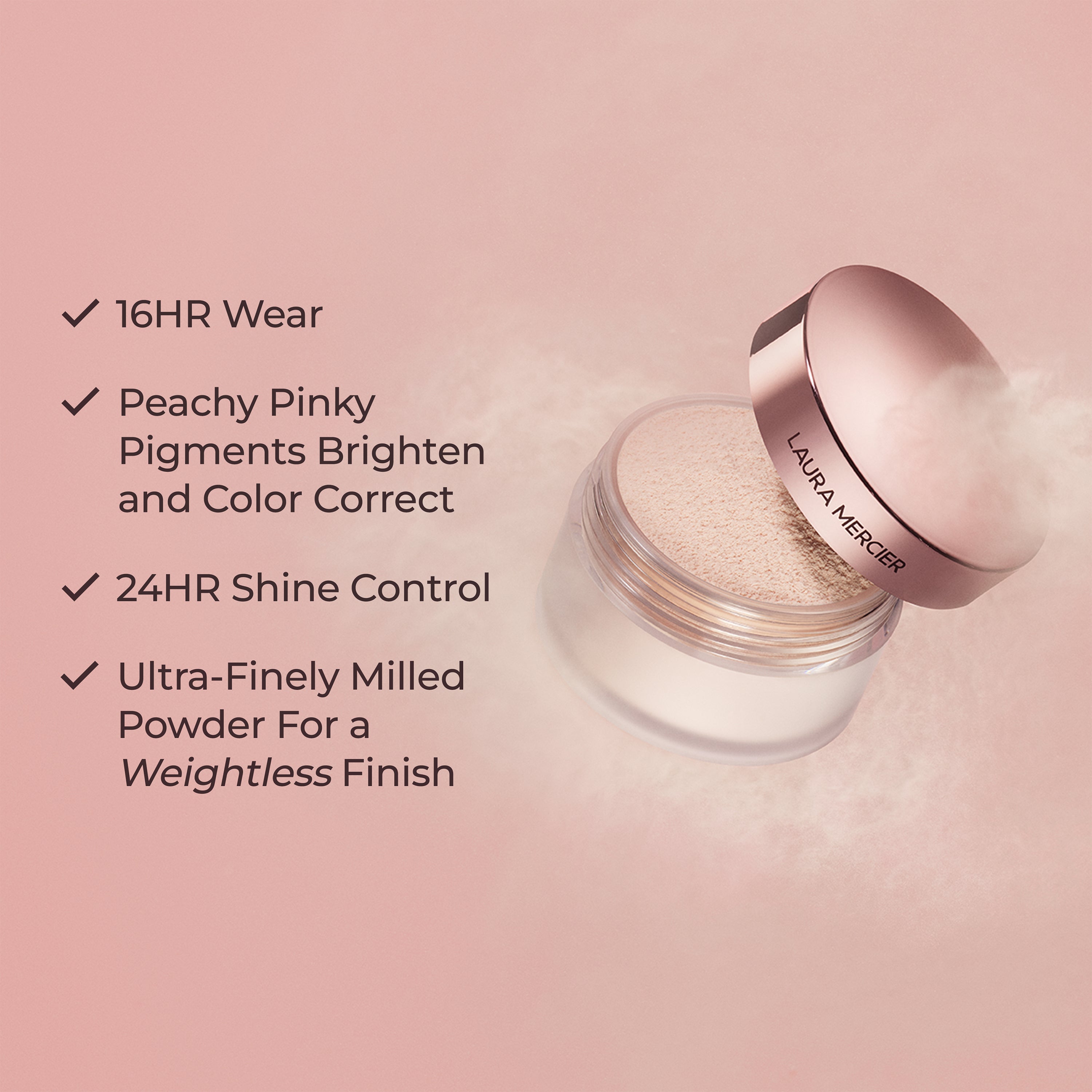 Pink Translucent Loose Setting Powder in Tone-Up view 4